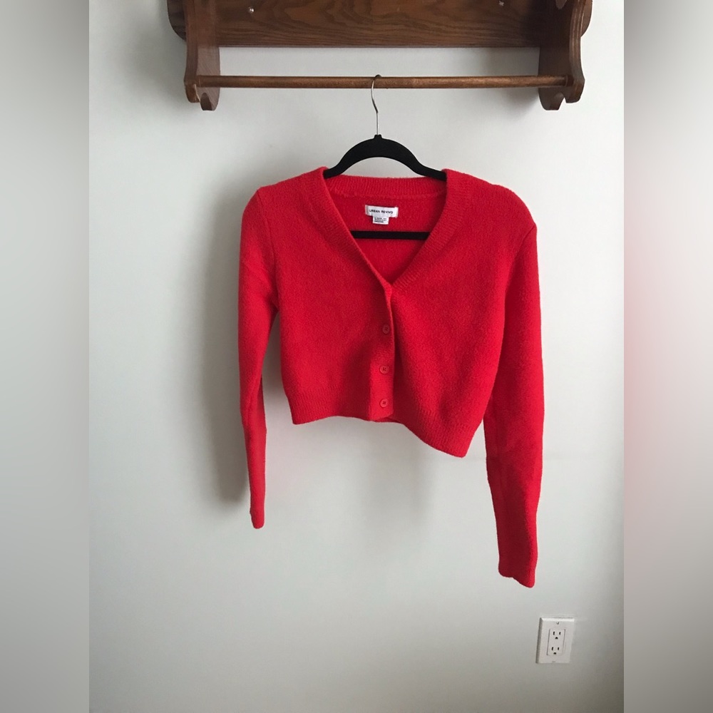 Urban Revivo Bright Red Cardigan